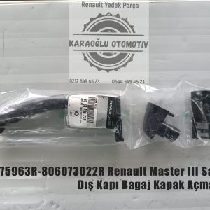 806075963R-806073022R Renault Master III Sağ-Sol Dış Kapı Bagaj Kapak Açma Kolu