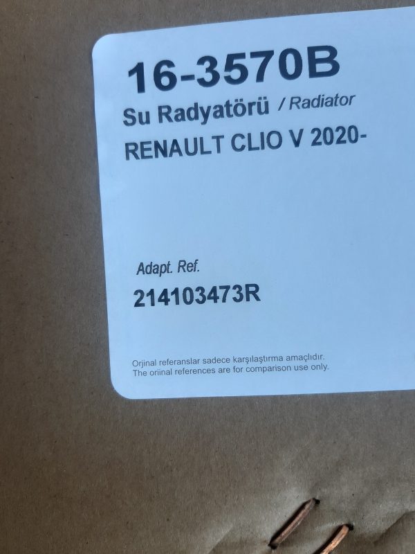 Clio 5 Su Radyatörü 214103473R - Görsel 3