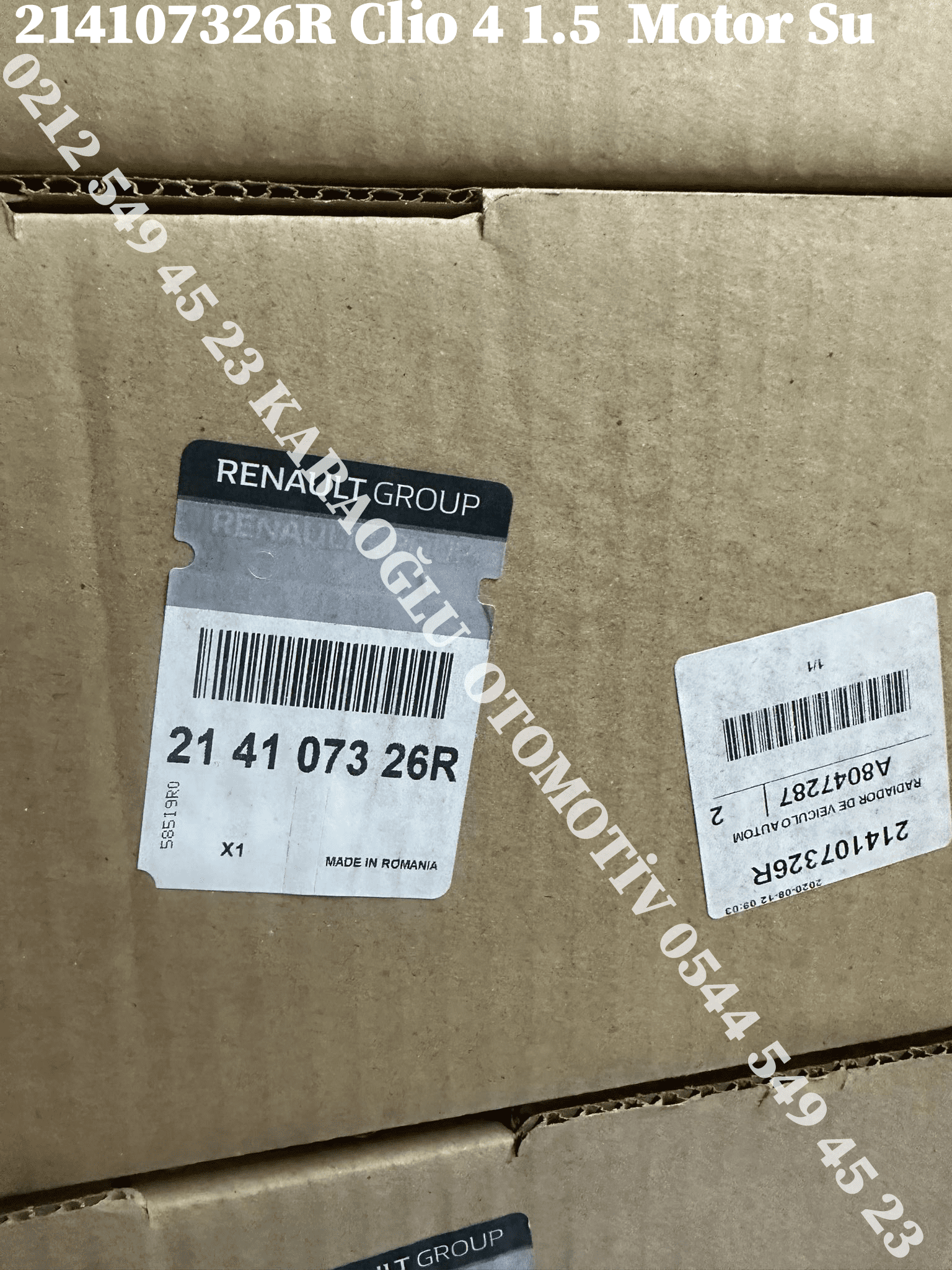 214107326R Clio 4 1.5 Dci K9k Motor Su Radyatörü