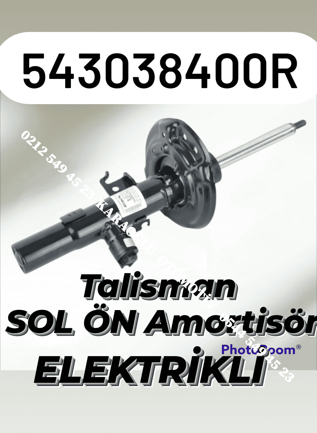 Renault Talisman Sol Ön Amortisör 543038400R