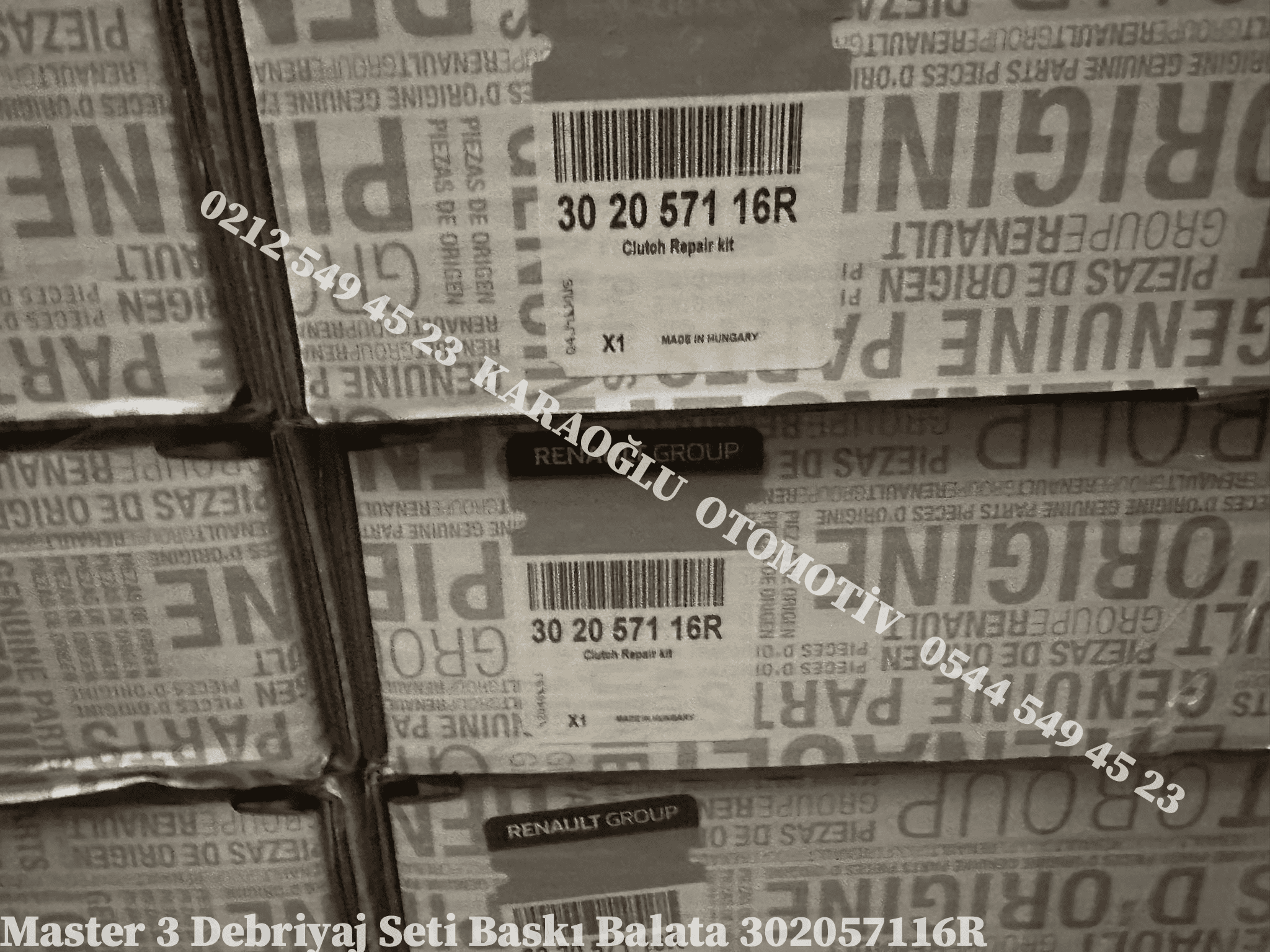 Master 3 Debriyaj Seti Baskı Balata 302057116R