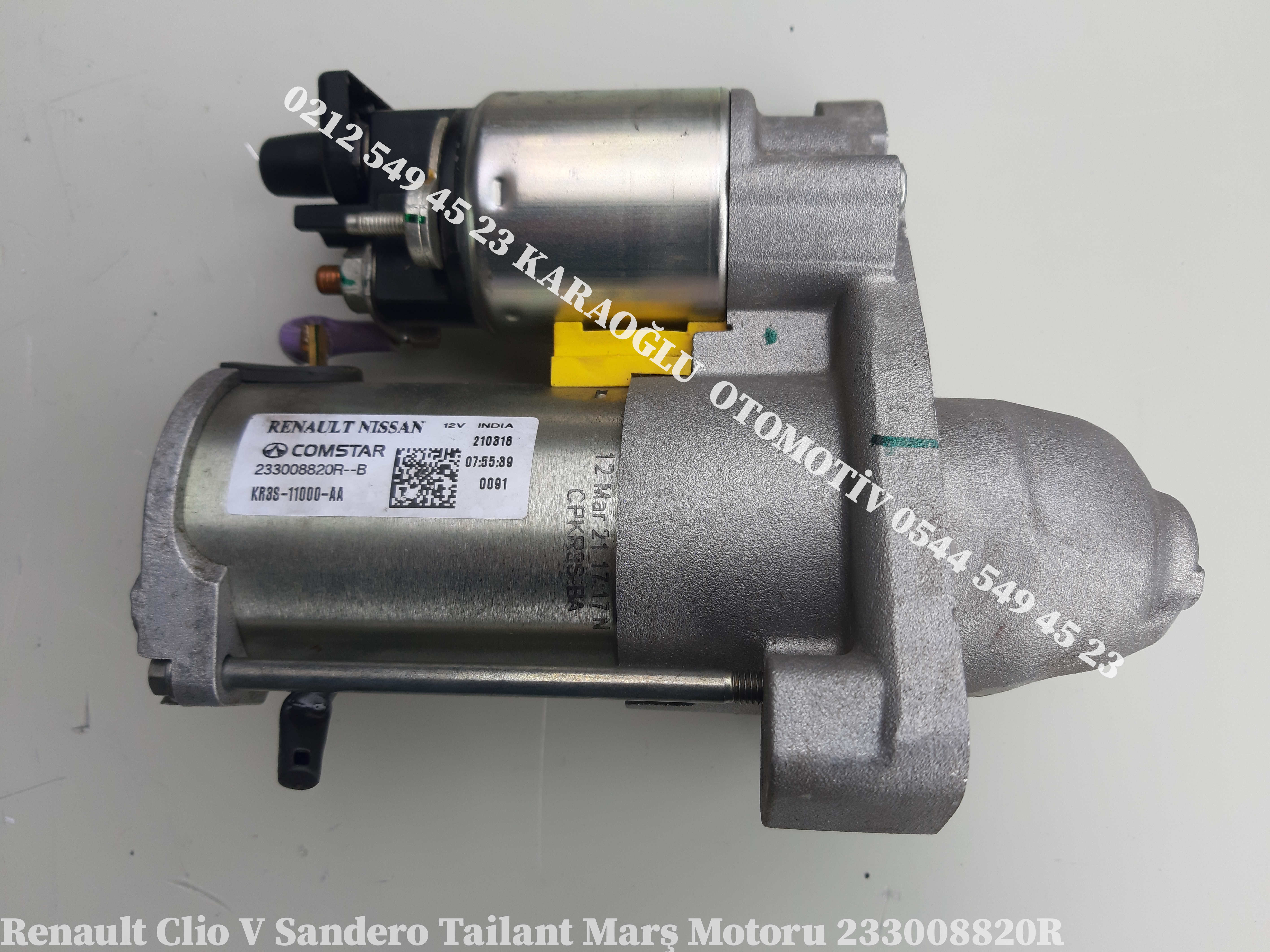 233008820R Clio V Sandero Bjı 1.0 TCE Marş Motoru Dinamosu