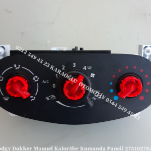 275102784R Duster Sandero Manuel Kalorifer Kumanda Paneli