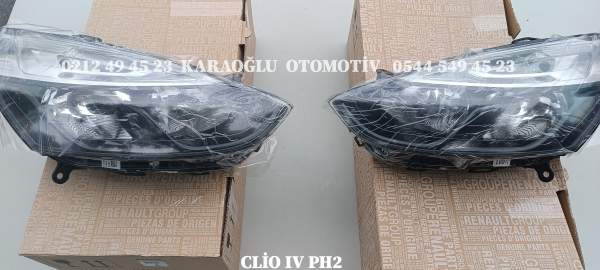 260103421R Renault Clio 4 Sağ Sol Ön Far Makyajlı - Görsel 2