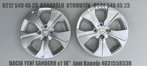 DACIA YENİ SANDERO 16 Jant Kapağı 403155853R