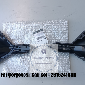 261524168R Renault Taliant Sis Far Çerçevesi Takımı