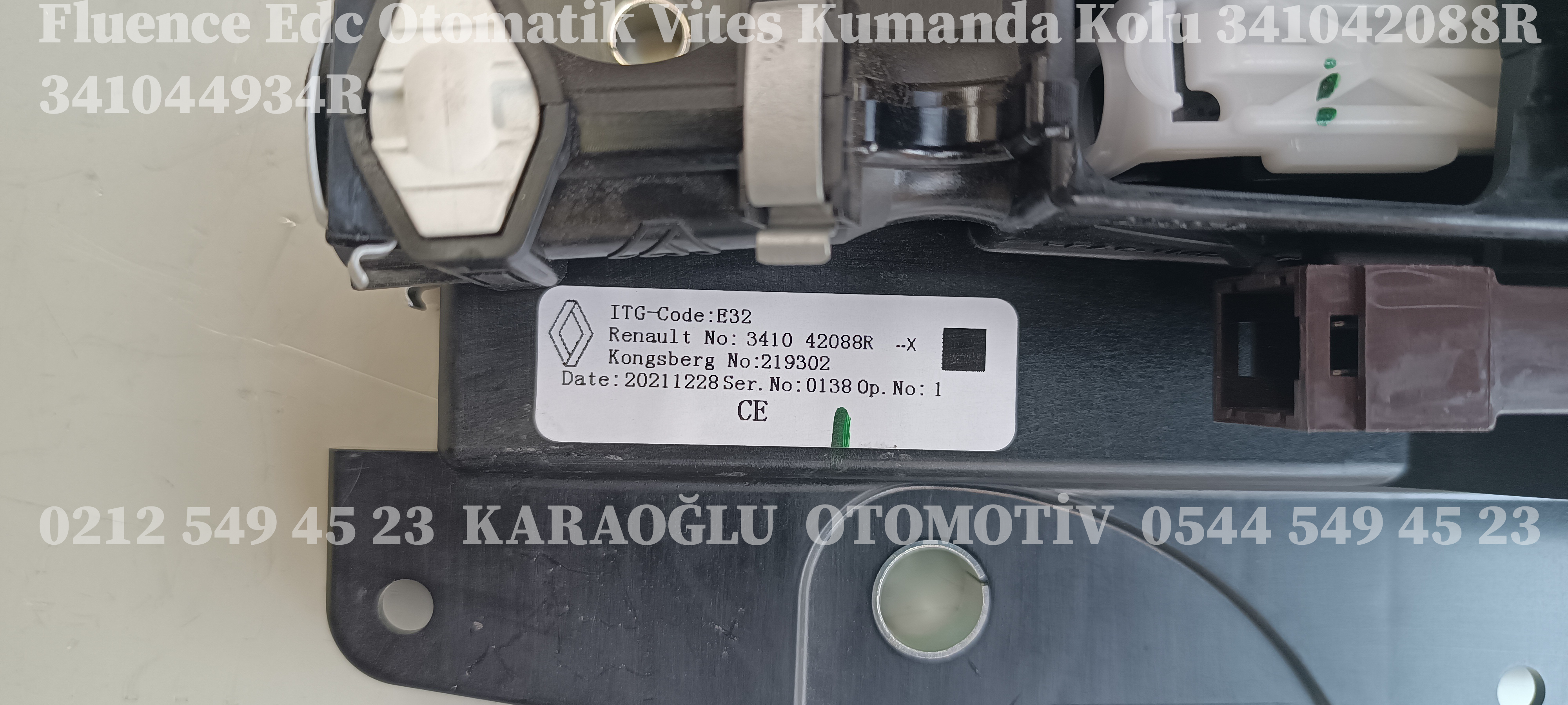 341042088R Renault Fluence Megan 3 Otomatik Vites Kumanda Kolu - Görsel 3