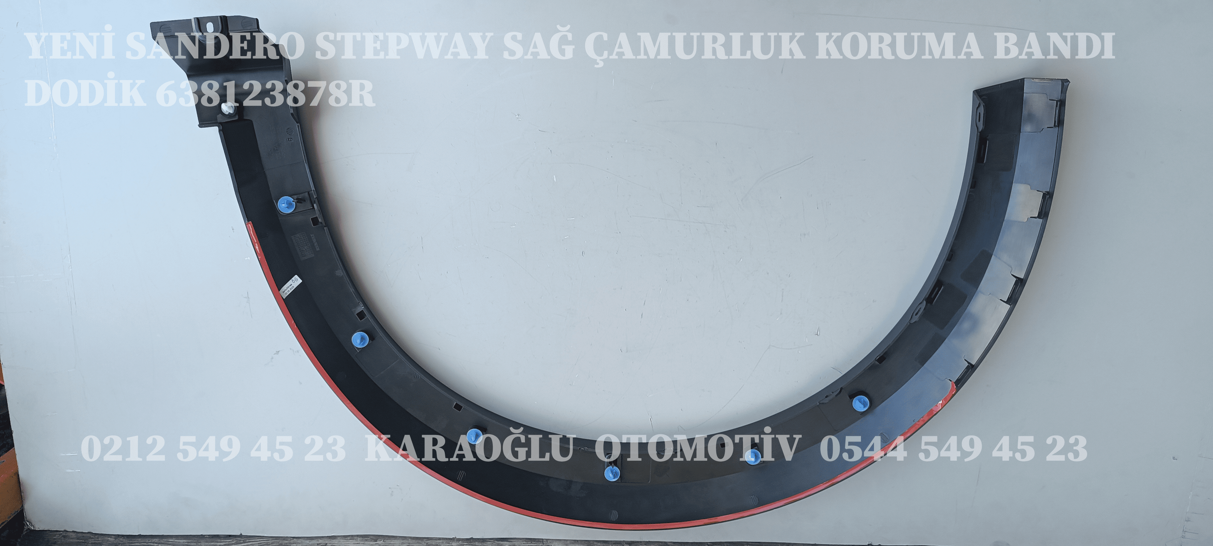 YENİ SANDERO STEPWAY SAĞ ÇAMURLUK KORUMA BANDI DODİK 638123878R - Görsel 2