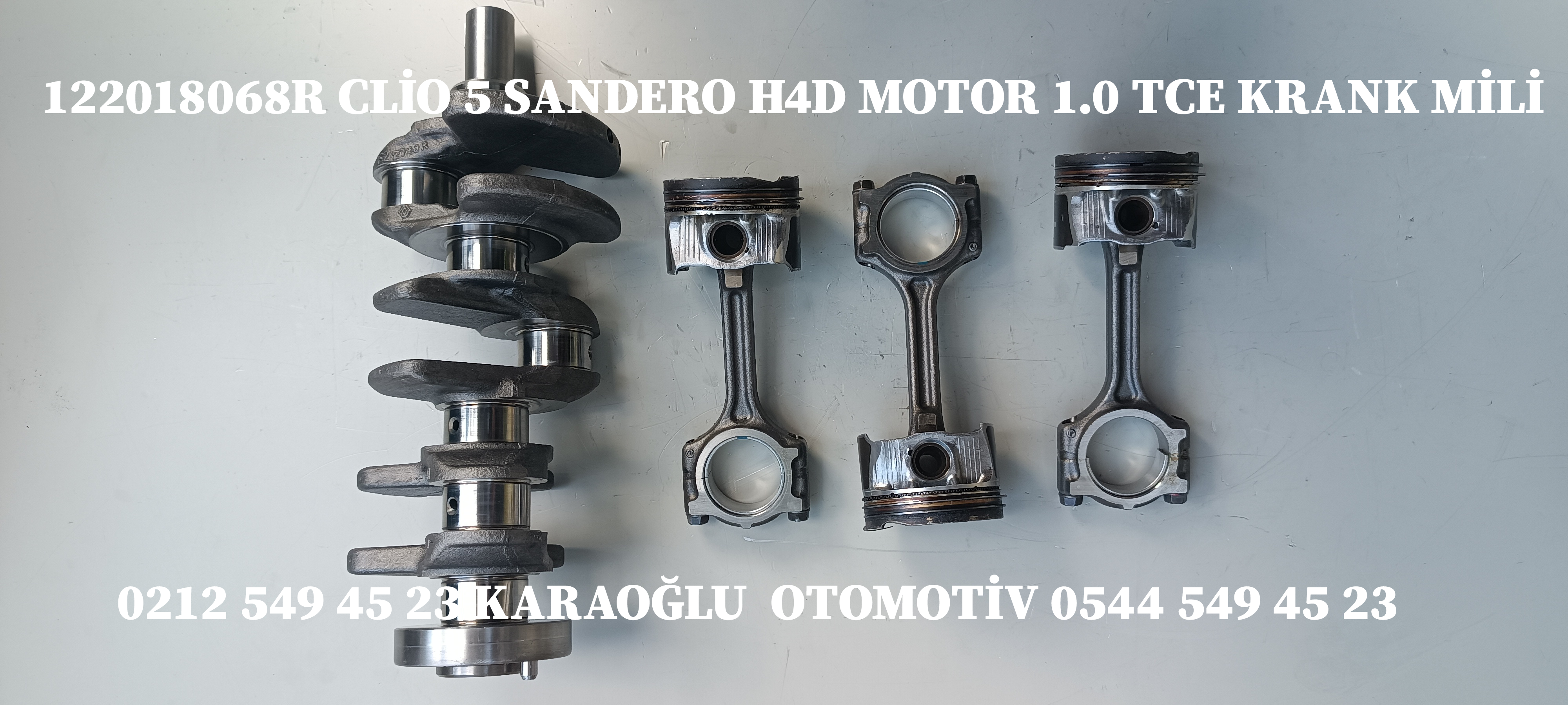 CLİO 5 TALİANT H4D MOTOR 1.0 TCE KRANK MİLİ 122018068R - Görsel 2