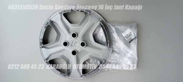 403155853R Dacia Sandero Stepway 16 İnç Jant Kapağı - Görsel 2