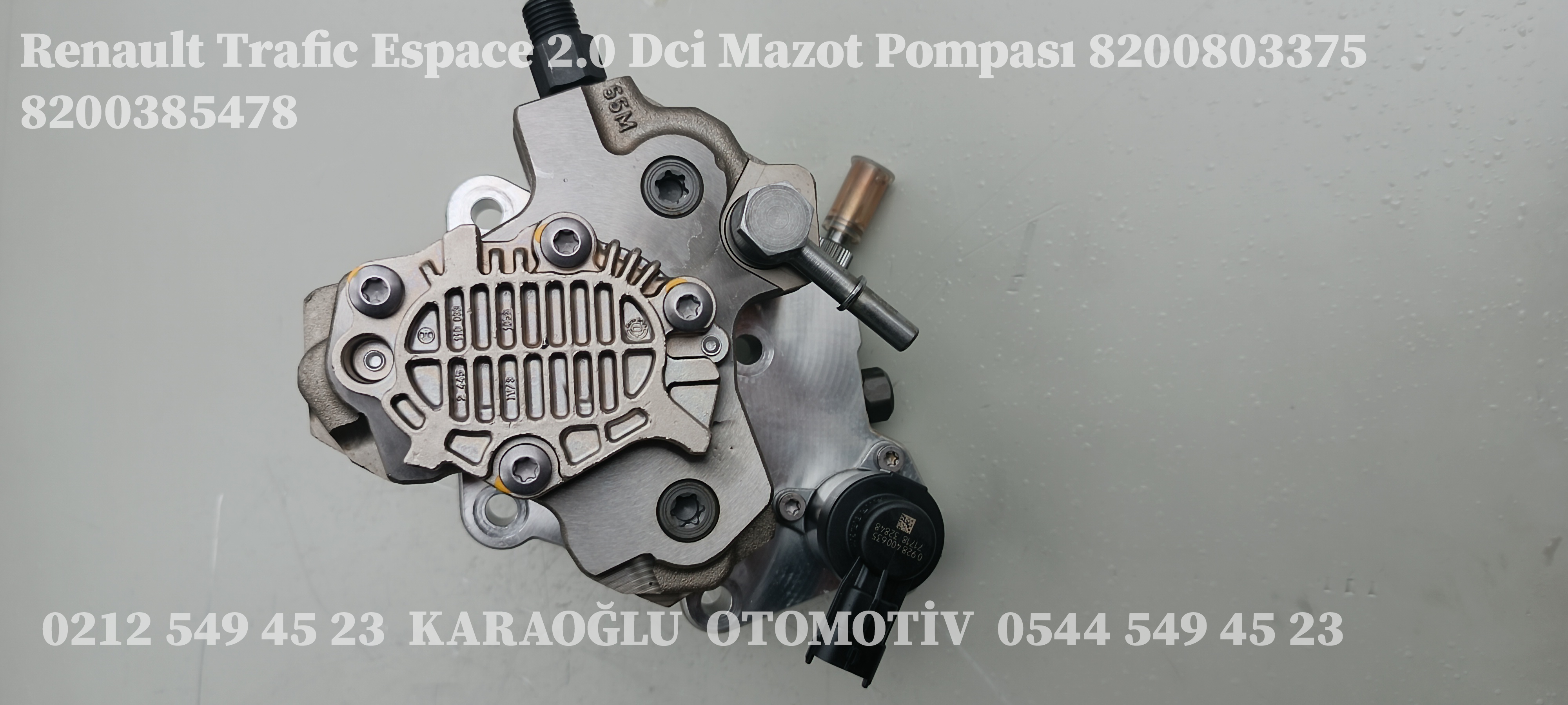 8200803375 8200385478 Renault Trafic Espace 2.0 Dci Mazot Pompası