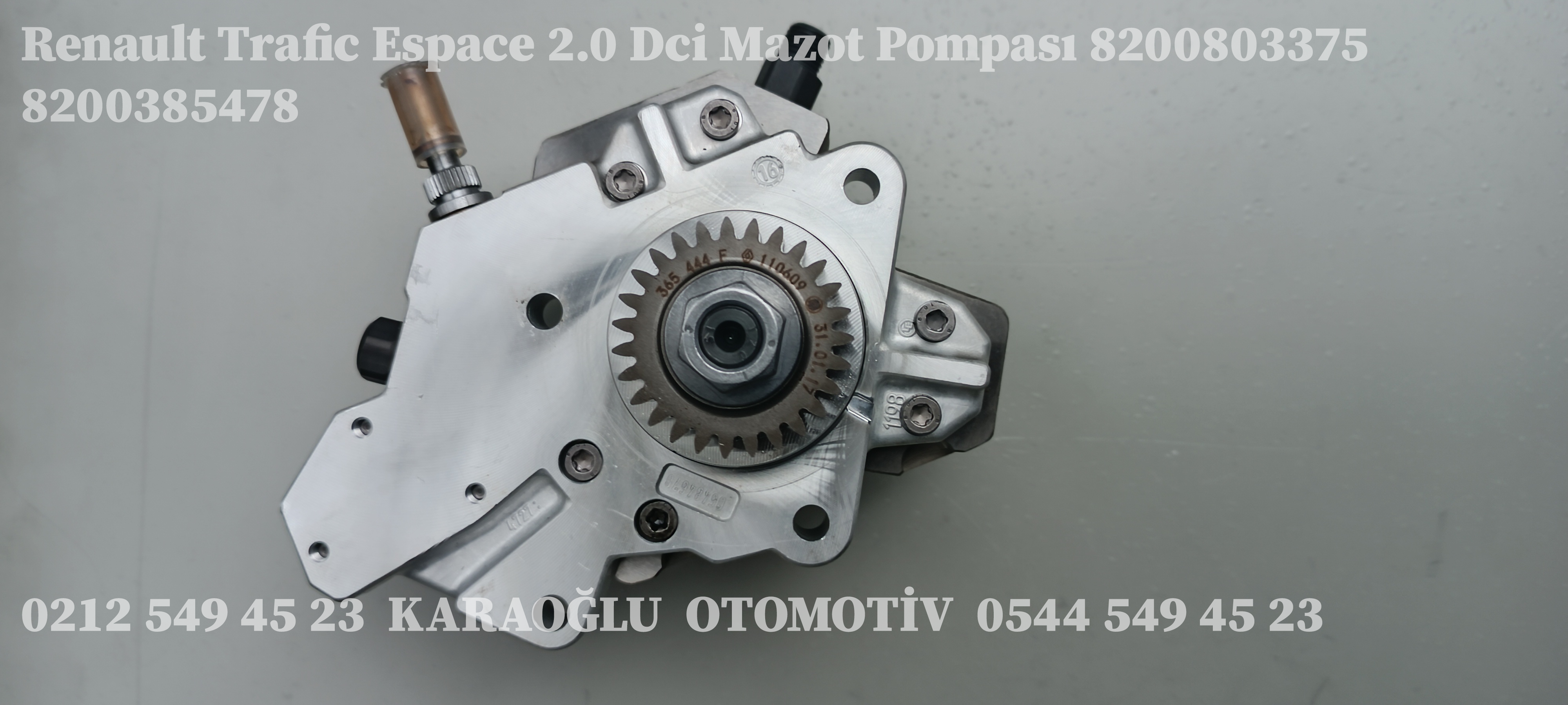 8200803375 8200385478 Renault Trafic Espace 2.0 Dci Mazot Pompası - Görsel 3