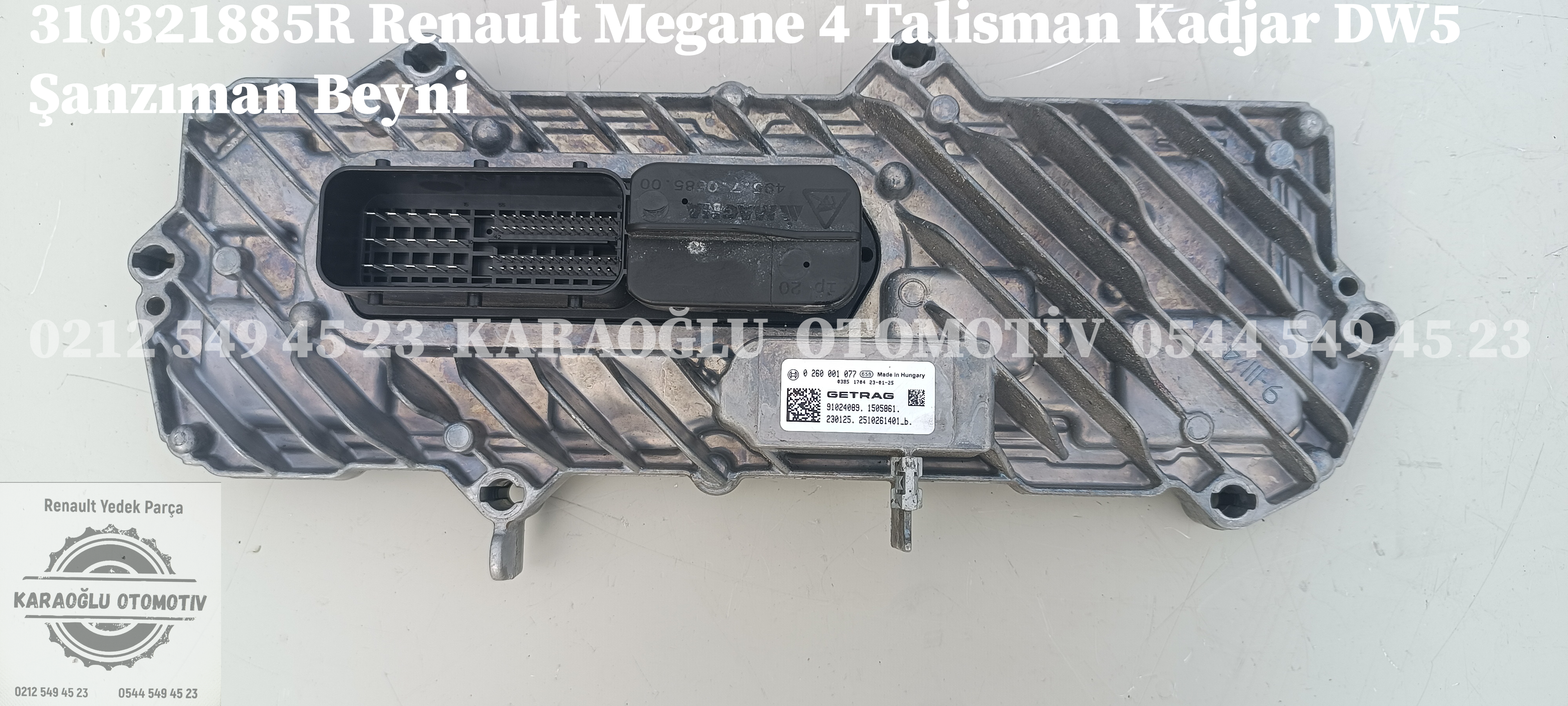 310321885R Renault Megane 4 Talisman Kadjar DW5 Şanzıman Beyni