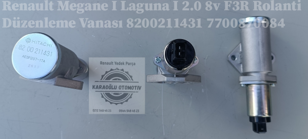 Megane I Laguna I 2.0 8V. F3R Rolanti Düzenleme Vanası 8200211431 7700870084 - Görsel 2