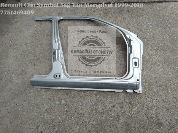 Renault Clio Symbol Sağ Yan Marşpiyel 1999-2010 7751469409