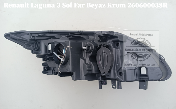 Renault Laguna 3 Sol Far Beyaz Krom 260600038R
