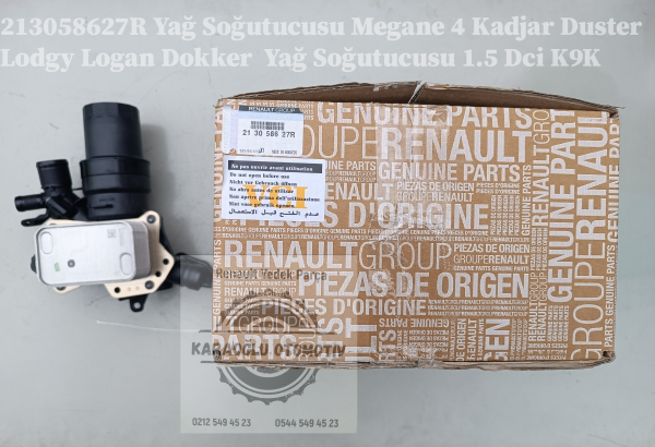 Megane IV Kadjar Duster Lodgy Dokker Yağ Soğutucusu 1.5 Dci K9K 213058627R