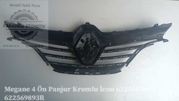 622568380R 622569893R Megane IV Ön Panjur Kromlu İcon