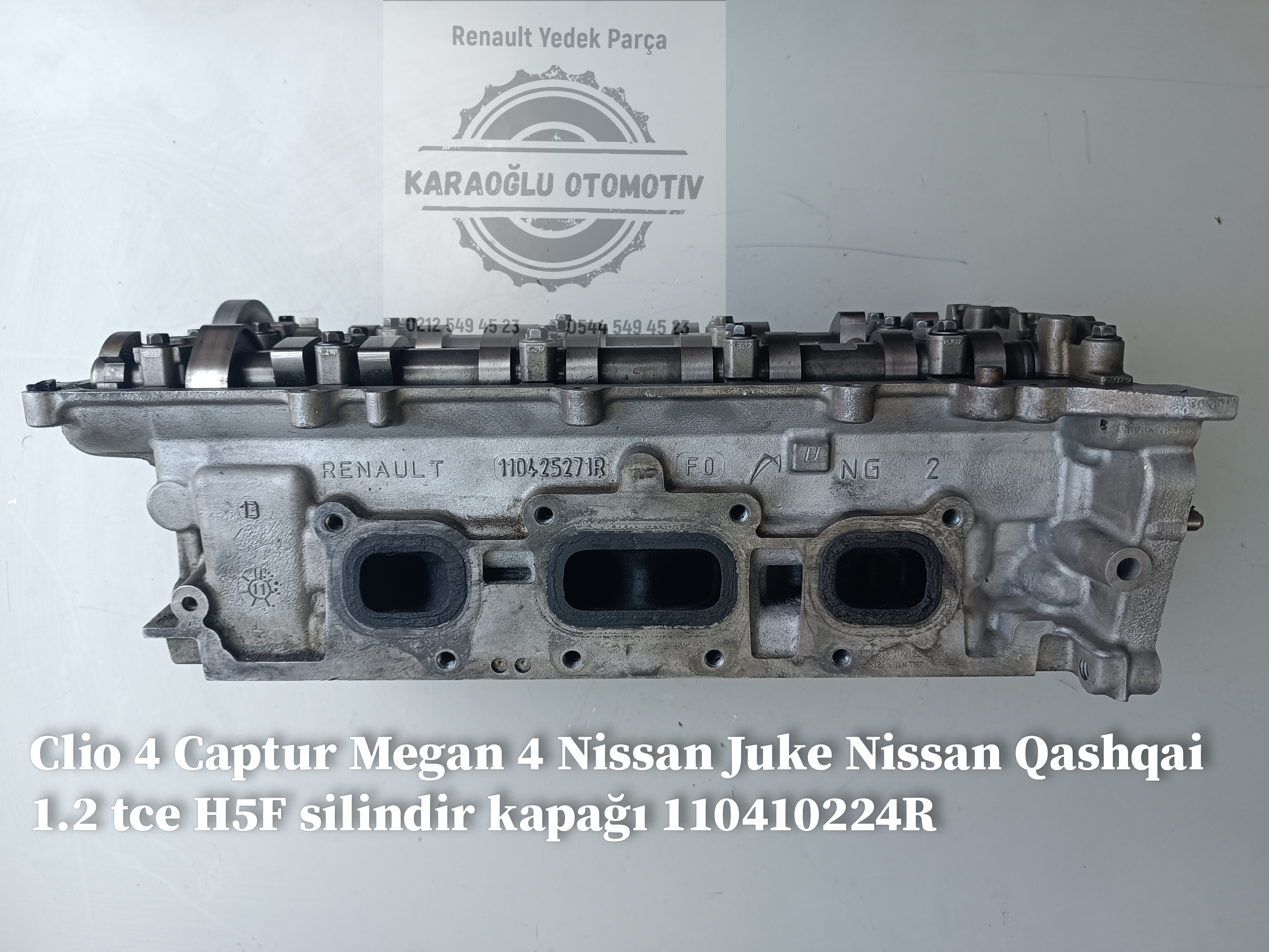 Clio IV Captur Megan IV Nissan Juke Nissan Qashqai 1.2 tce H5F Silindir Kapağı 110410224R - Görsel 4