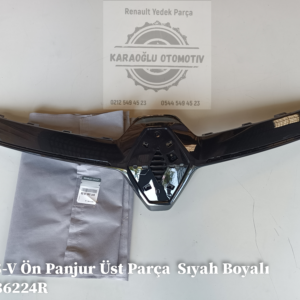 620786224R Renault Clio V Ön Panjur Üst Parça  Sıyah Boyalı