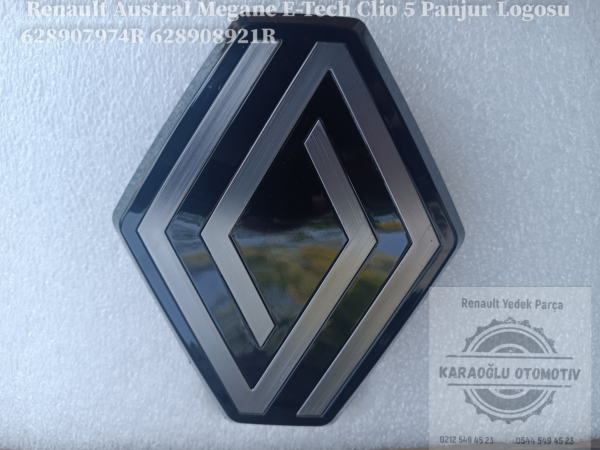 Austral Megane E-Tech Clio 5 Panjur Logosu 628907974R 628908921R - Görsel 2