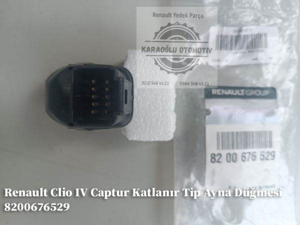 Clio 4 Captur Katlanır Tip Ayna Düğmesi 8200676529