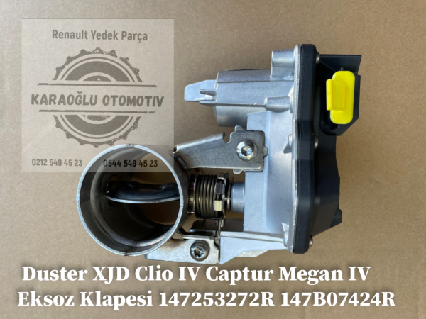 Trafıc III Duster XJD Clio IV Captur Megan IV Eksoz Klapesi 147253272R 147B07424R - Görsel 2
