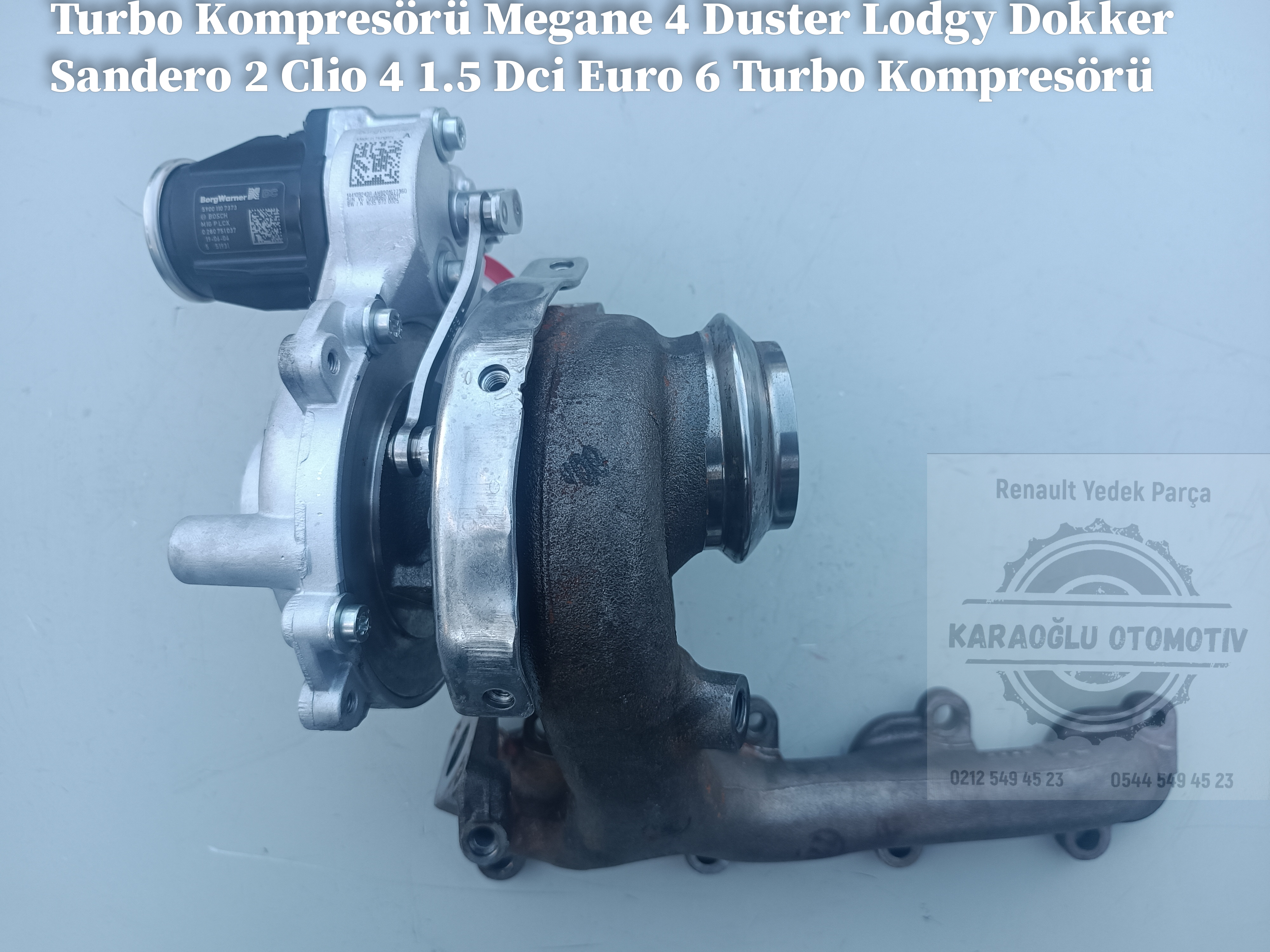 Renault Megane 4 Duster Lodgy Dokker Sandero 2 Clio 4 Turbo Kompresörü 1.5 Dci Euro 6 144108425R 144109643R - Görsel 3