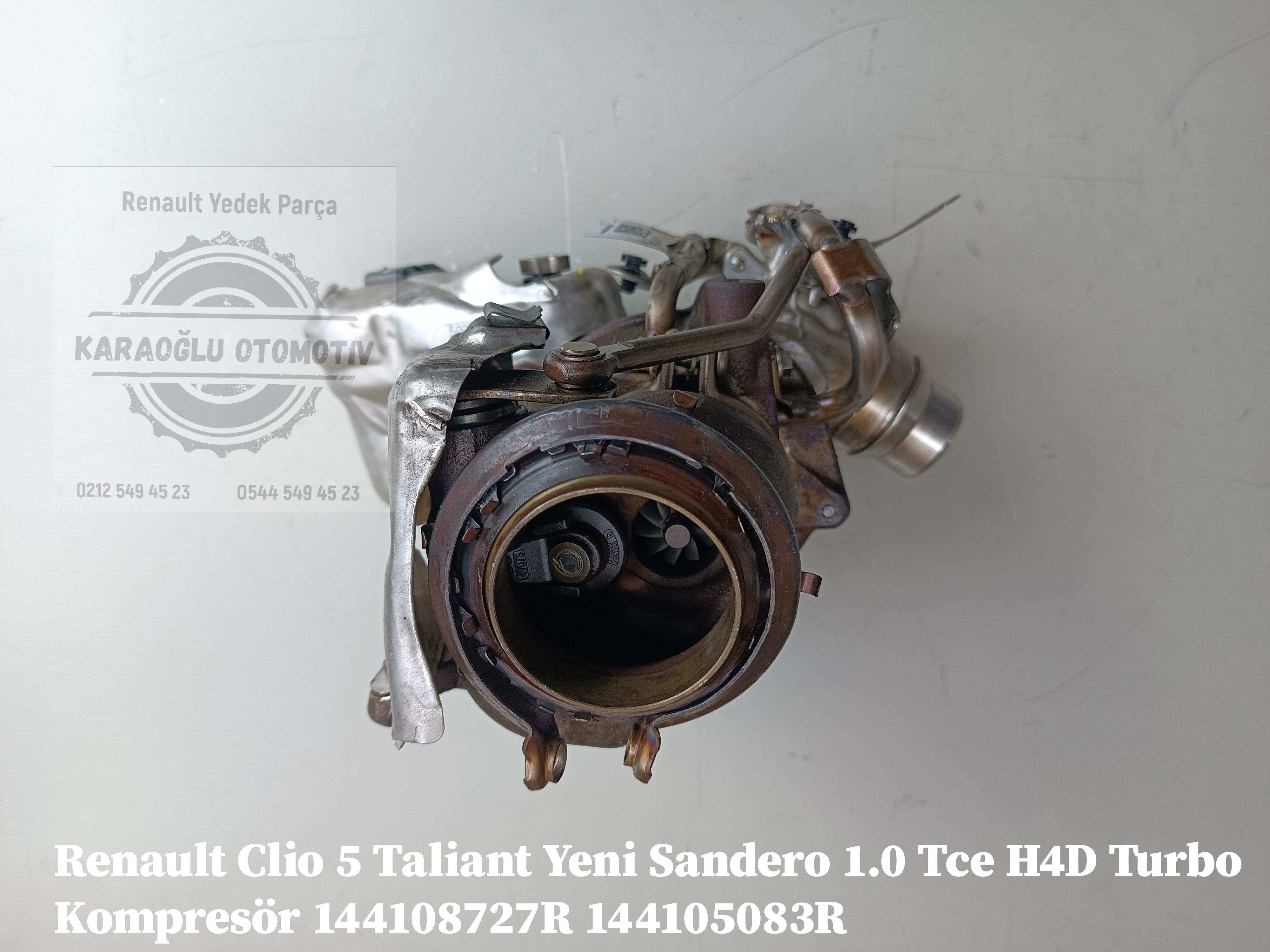 144108727R 144105083R Renault Clio V Taliant Yeni Sandero 1.0 Tce H4D Turbo Kompresör - Görsel 2