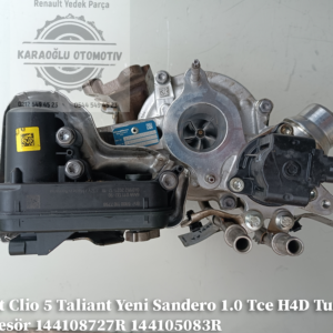 144108727R 144105083R Renault Clio V Taliant Yeni Sandero 1.0 Tce H4D Turbo Kompresör