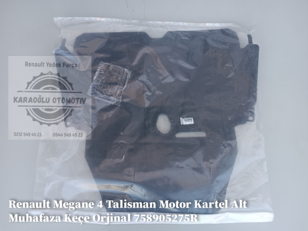 758905275R 758906742R Renault Megane 4 Talisman Motor Kartel Alt Muhafaza Keçe Orjinal - Görsel 2