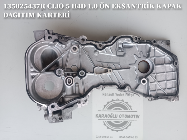 135025437R CLIO 5 TALİANT SANDERO H4D 1.0 ÖN EKSANTRİK KAPAK DAGITIM KARTERİ - Görsel 2