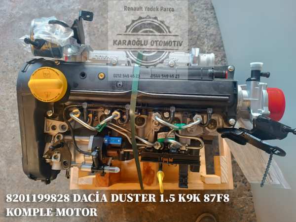 DACİA DUSTER 1.5 K9K 796 87F8 KOMPLE MOTOR 8201199828 6001552206 - Görsel 5