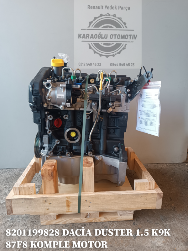 DACİA DUSTER 1.5 K9K 796 87F8 KOMPLE MOTOR 8201199828 6001552206 - Görsel 4