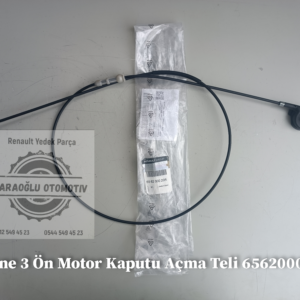 656200020R Renault Megane 3 Ön Motor Kaputu Açma Teli