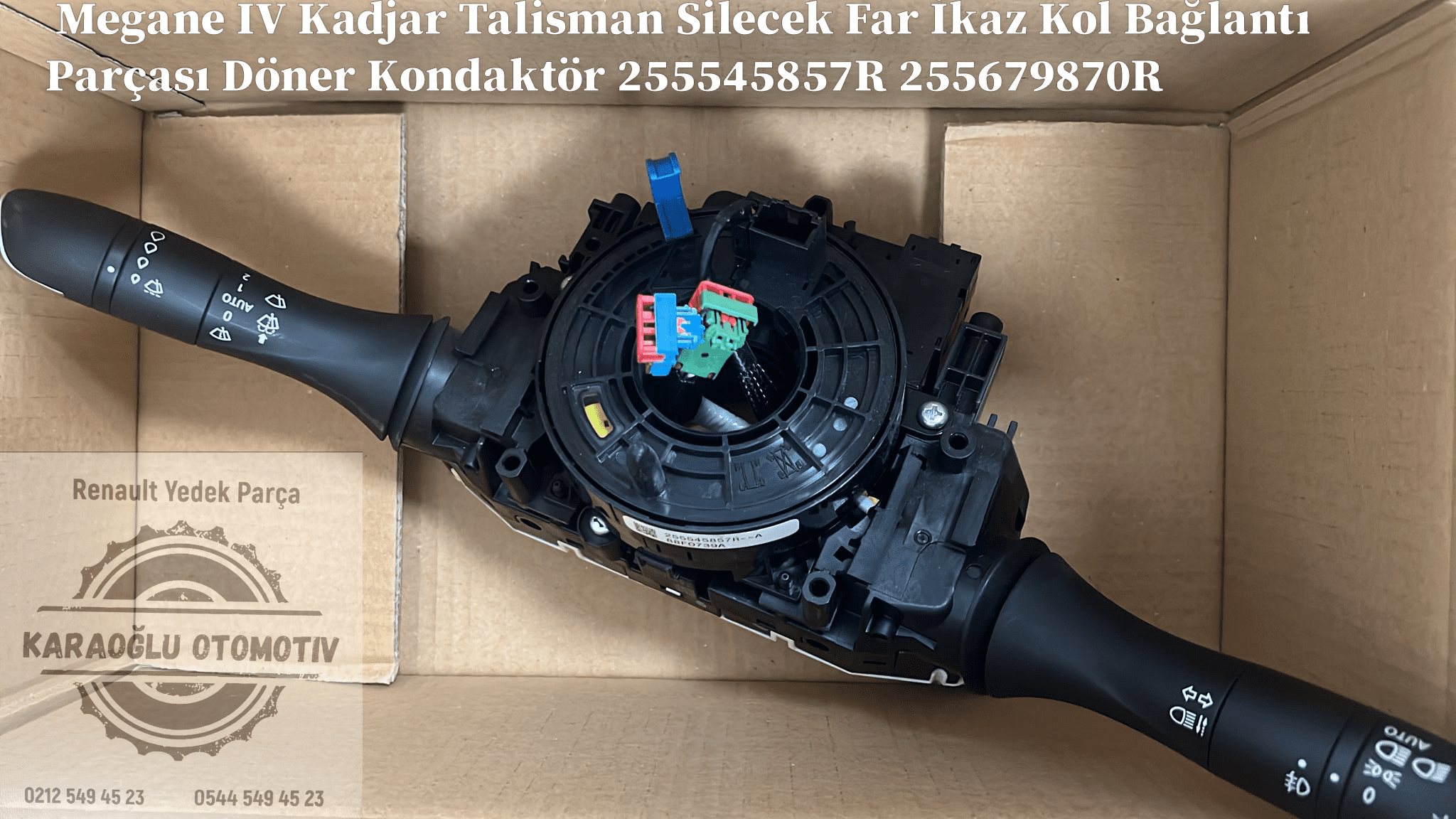 Renault Megane IV Kadjar Talisman Silecek Far Kolu Döner Kondaktör 255671693R - Görsel 2