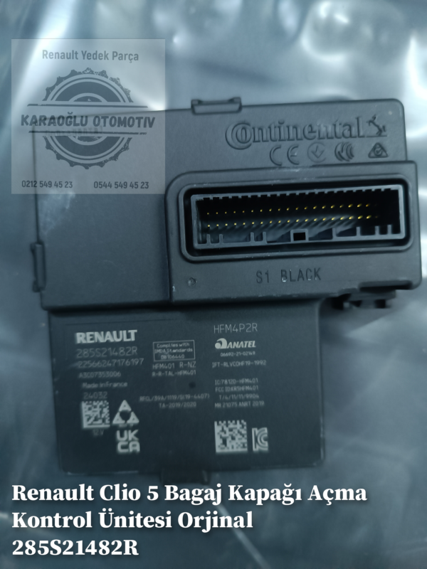 285S21482R Renault Clio 5 Bagaj Kapağı Açma Kontrol Ünitesi