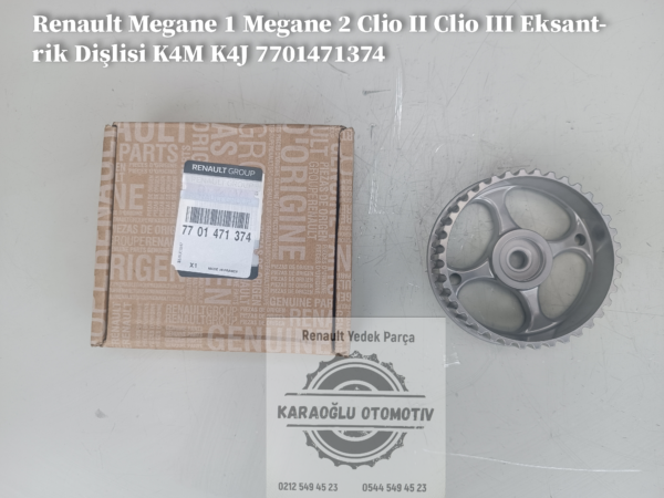 Megane 1 Megane 2 Clio II Clio III Eksantrik Dişlisi K4M K4J 7701471374 - Görsel 2