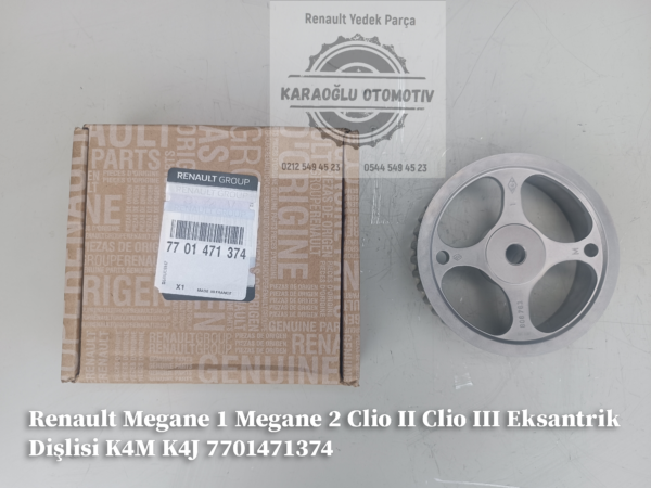 Megane 1 Megane 2 Clio II Clio III Eksantrik Dişlisi K4M K4J 7701471374