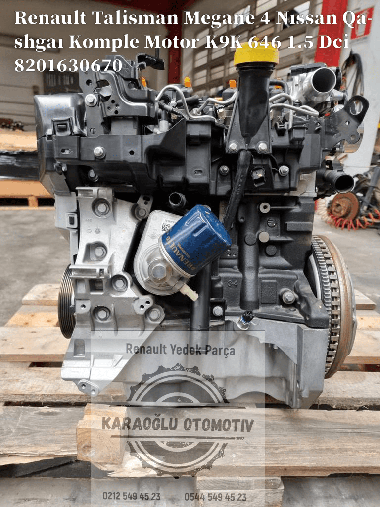 Megane IV Talisman Nıssan Qashgaı Komple Motor K9K 646 1.5 Dci 8201708460 - Görsel 3