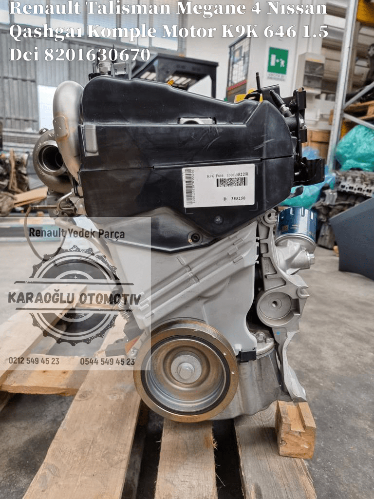 Megane IV Talisman Nıssan Qashgaı Komple Motor K9K 646 1.5 Dci 8201708460 - Görsel 2