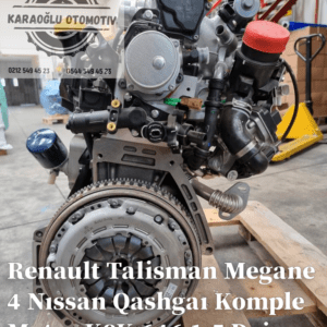 Megane IV Talisman Nıssan Qashgaı Komple Motor K9K 646 1.5 Dci 8201708460