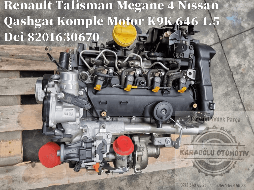 Megane IV Talisman Nıssan Qashgaı Komple Motor K9K 646 1.5 Dci 8201708460 - Görsel 5