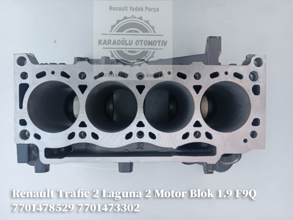 7701478529 7701473302 Renault Trafic 2 Laguna 2 Motor Blok 1.9 F9Q - Görsel 2