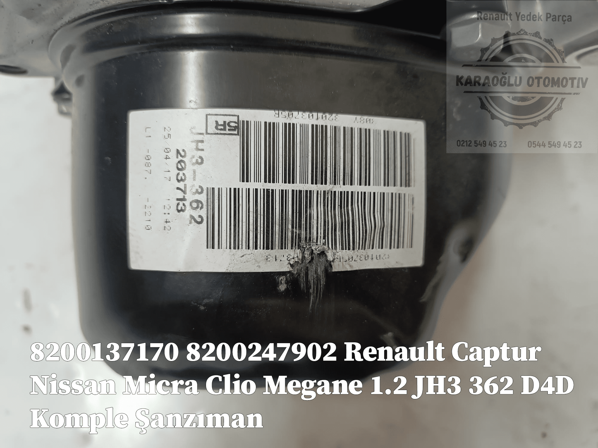 Renault Captur Nissan Micra Clio Megane 1.2 JH3 362 D4D Komple Şanzıman 8200137170 8200247902 - Görsel 3