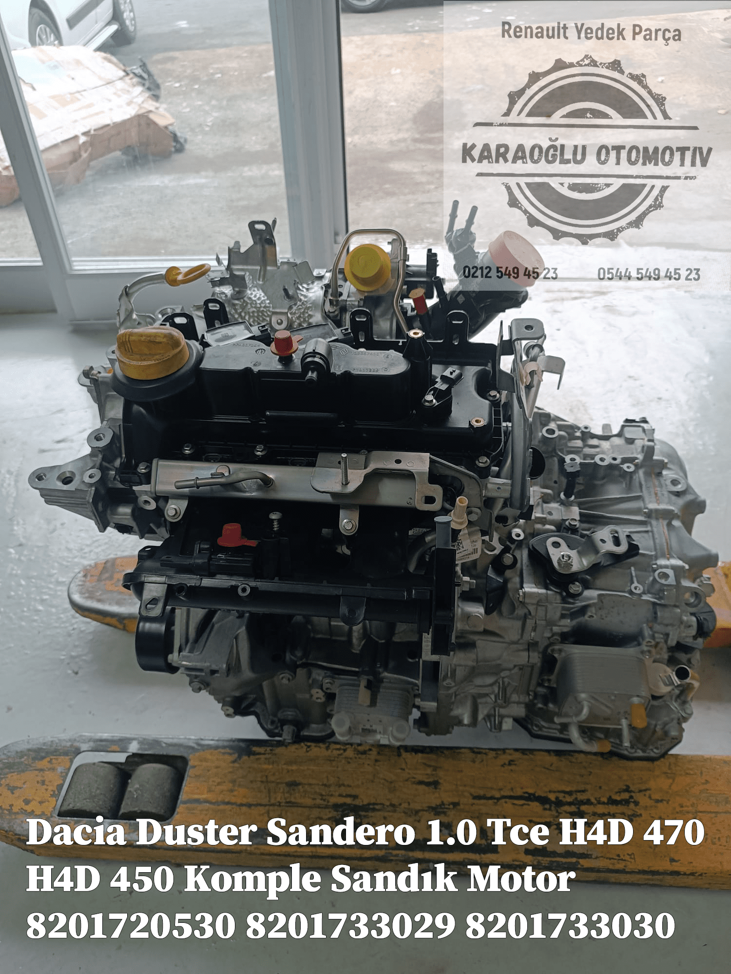 Dacia Duster Sandero 1.0 Tce H4D 470 H4D 450 Komple Sandık Motor 8201733029 - Görsel 4