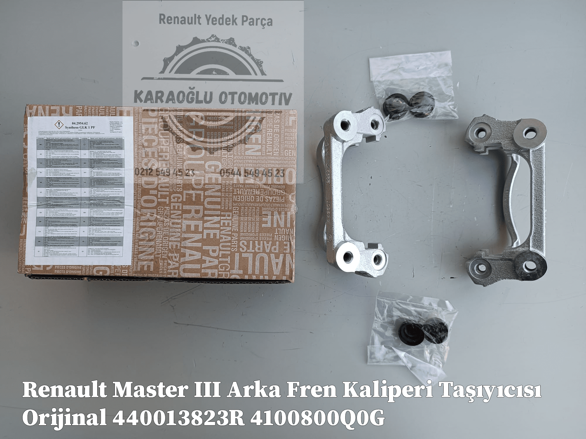 4100800Q0G 440013823R Renault Master 3 Arka Fren Kaliperi Taşıyıcısı Orijinal