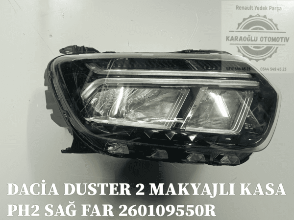 260109550R DACİA DUSTER PH2 MAKYAJLI KASA SAĞ FAR - Görsel 2