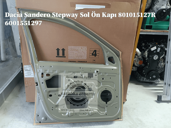 Dacia Sandero Stepway Sol Ön Kapı 801015127R 6001551297