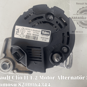 8200064344 Renault Clio II 1.2 Motor Alternatör Şarj Dinamosu